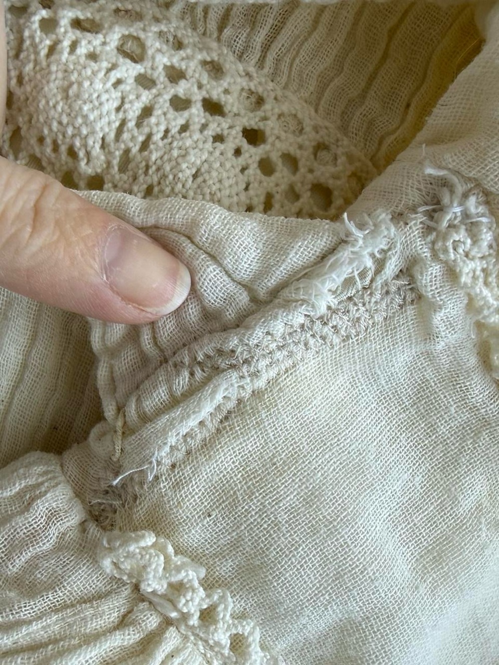 Vintage cream 70s gunne sax maxi dress bridal boho - Picture 8 of 9